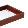 Dacasso Rustic Brown Leather Letter Tray AG-3201